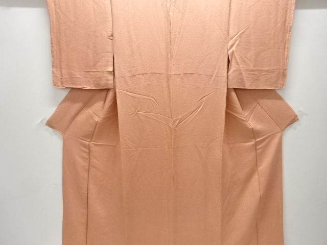 織柄色無地着物